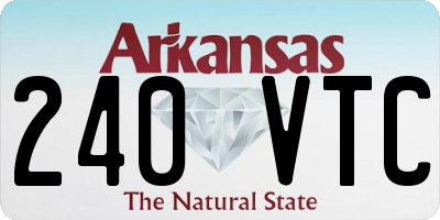 AR license plate 240VTC