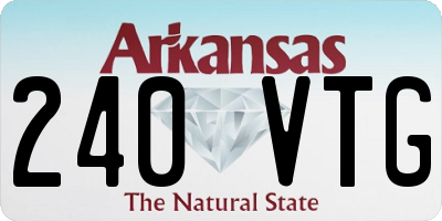 AR license plate 240VTG