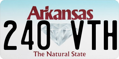 AR license plate 240VTH