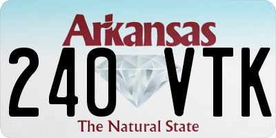 AR license plate 240VTK