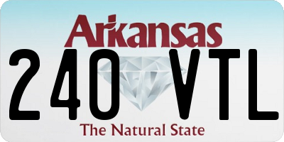 AR license plate 240VTL
