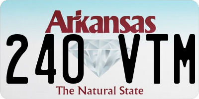 AR license plate 240VTM