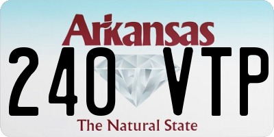 AR license plate 240VTP