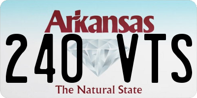 AR license plate 240VTS