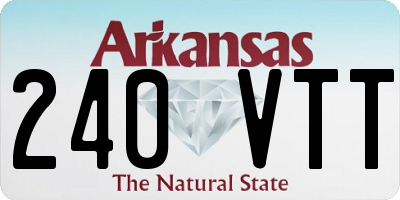 AR license plate 240VTT