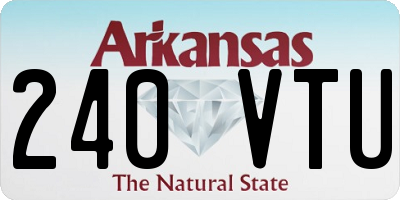 AR license plate 240VTU