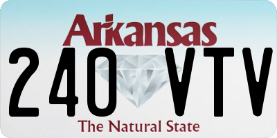 AR license plate 240VTV
