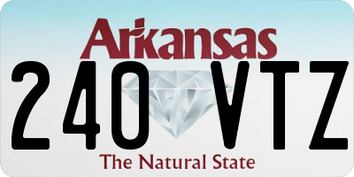AR license plate 240VTZ