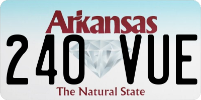 AR license plate 240VUE