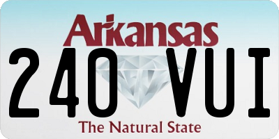 AR license plate 240VUI