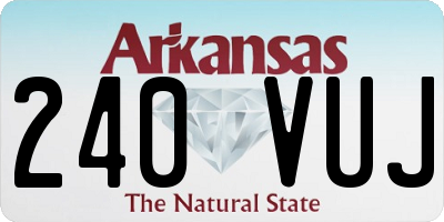 AR license plate 240VUJ