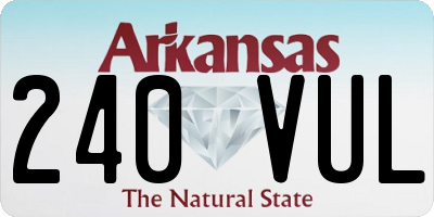 AR license plate 240VUL