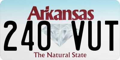 AR license plate 240VUT