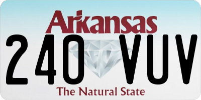AR license plate 240VUV