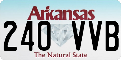 AR license plate 240VVB