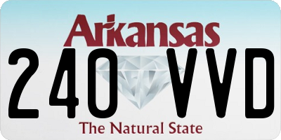 AR license plate 240VVD