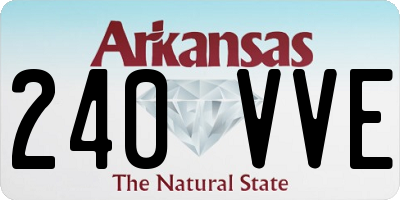 AR license plate 240VVE