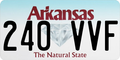 AR license plate 240VVF