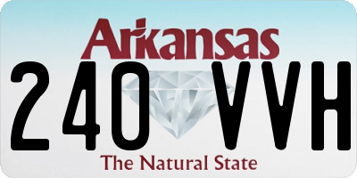 AR license plate 240VVH