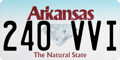 AR license plate 240VVI