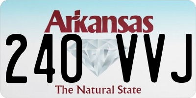 AR license plate 240VVJ