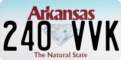 AR license plate 240VVK