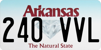 AR license plate 240VVL