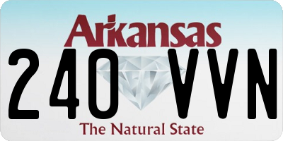 AR license plate 240VVN
