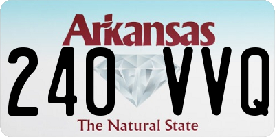 AR license plate 240VVQ