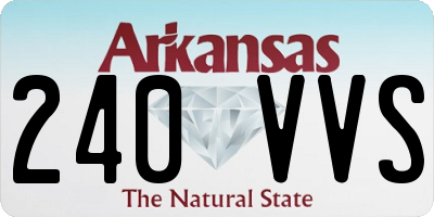 AR license plate 240VVS