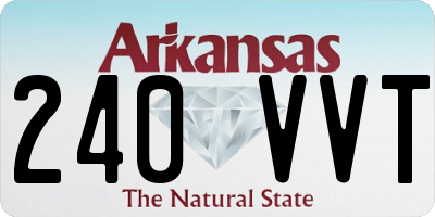 AR license plate 240VVT