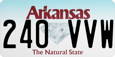 AR license plate 240VVW