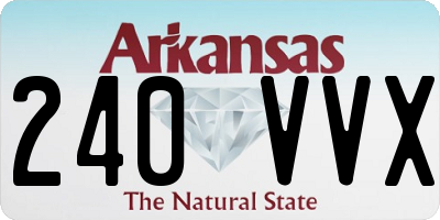 AR license plate 240VVX