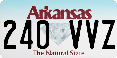 AR license plate 240VVZ
