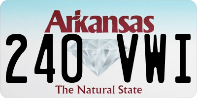 AR license plate 240VWI