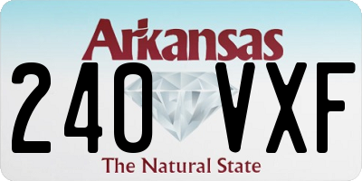 AR license plate 240VXF