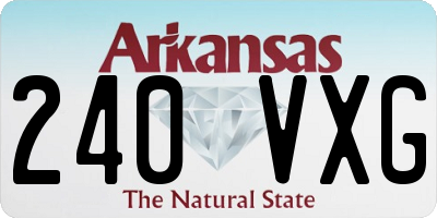 AR license plate 240VXG
