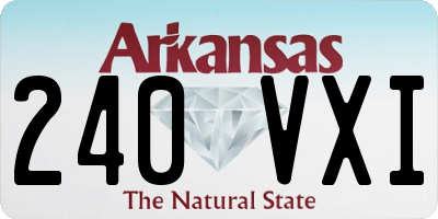 AR license plate 240VXI