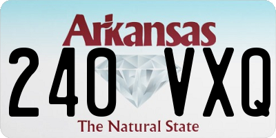 AR license plate 240VXQ