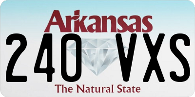 AR license plate 240VXS