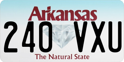 AR license plate 240VXU