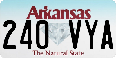 AR license plate 240VYA