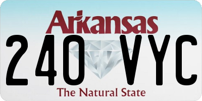 AR license plate 240VYC