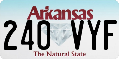 AR license plate 240VYF