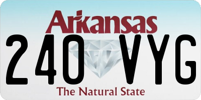 AR license plate 240VYG