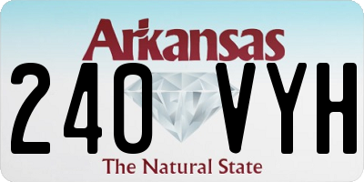 AR license plate 240VYH