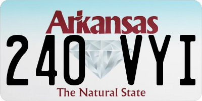 AR license plate 240VYI