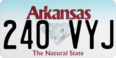 AR license plate 240VYJ
