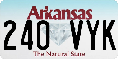 AR license plate 240VYK