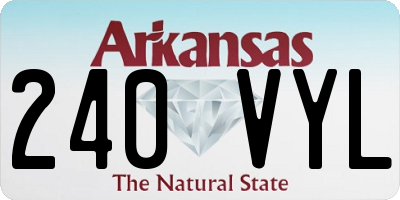 AR license plate 240VYL
